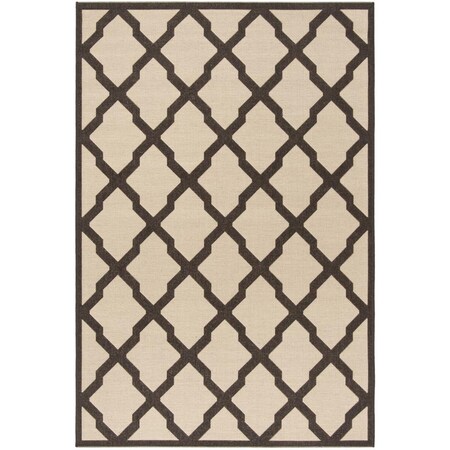 Safavieh 8 x 10 ft. Beach House Power Loomed Rectangle Area Rug Creme & Brown BHS122U-8